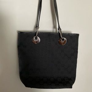 Gucci Mongram Canvas Tote Bag..